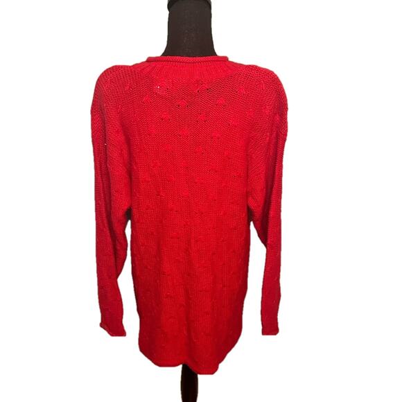 Yarn Works Red Knit Sweater - Picture 5 of 7